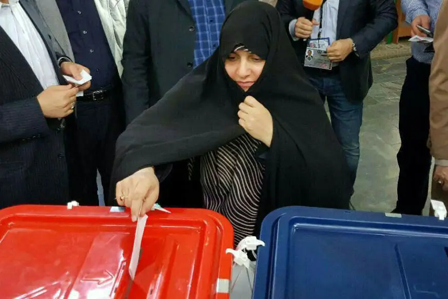 حضور جمیله علم‌الهدی در انتخابات ۱۴۰۰