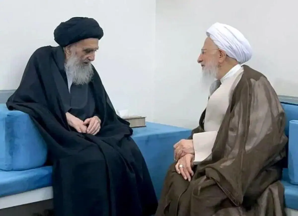آیت الله سیستانی در دیدار با آیت الله جوادی آملی: نگاه ما به حوزه علمیه قم، هیچ تفاوتی با نگاهمان به حوزه نجف ندارد